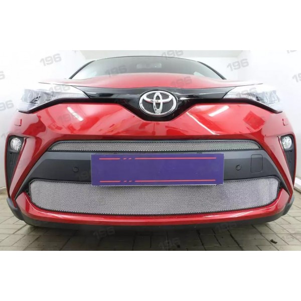 Защита радиатора Toyota C-HR 2019- chrome верх
