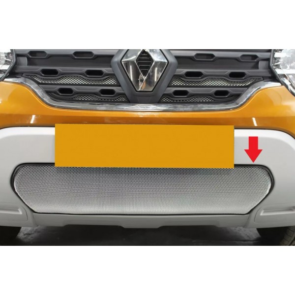   Защита радиатора Renault Duster 2021- chrome низ