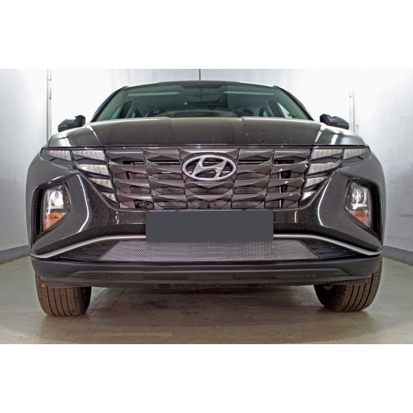  Защита радиатора Hyundai Tucson 2021- chrome низ