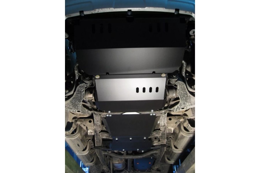 Mitsubishi Pajero Sport II 2008-2015 V-all  защита радиатора, редуктора переднего моста, кпп и рк (4 части) / сталь 1,5 мм