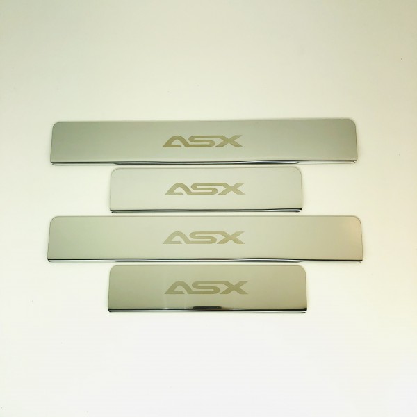 Накладки на пороги Mitsubishi ASX 2010- (нерж.сталь) компл. 4шт.