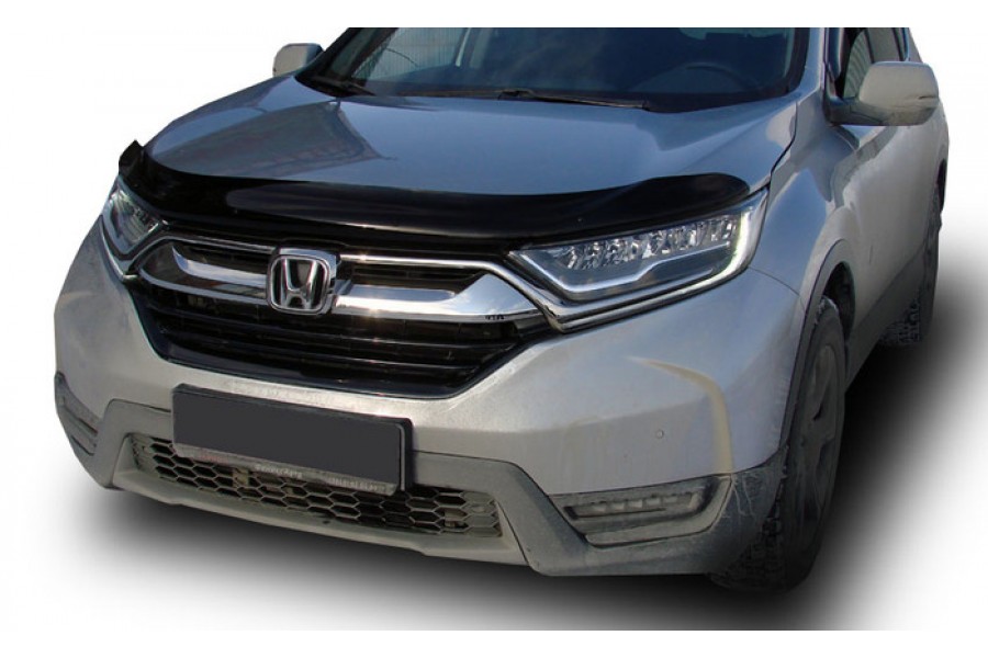 Дефлектор капота Honda CR-V, 16-22, темный