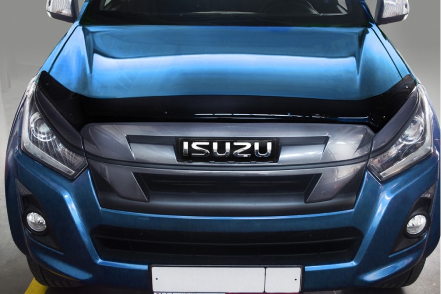 Дефлекторы капота для Isuzu D-Max, темный