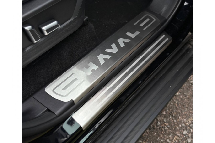  Haval H3 2024-2026 Haval H3 2024-2026 Haval H3 2024-2026 НАКЛАДКИ НА ПЛАСТИКОВЫЕ ПОРОГИ (ЛИСТ ШЛИФОВАННЫЙ НАДПИСЬ HAVAL) 4 ШТ. HAVAL H3