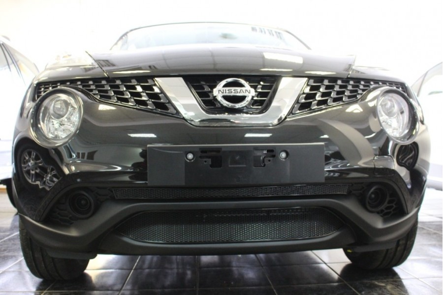 Защита радиатора Nissan Juke 2014- black низ PREMIUM