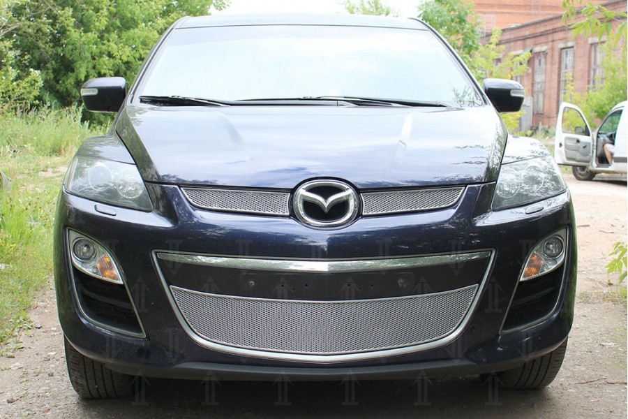 Защита радиатора Mazda CX-7 2009-2013 chrome низ PREMIUM