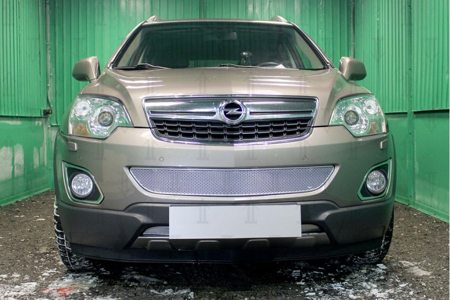 Защита радиатора Opel Antara I (рестайлинг) 2010- chrome середина PREMIUM