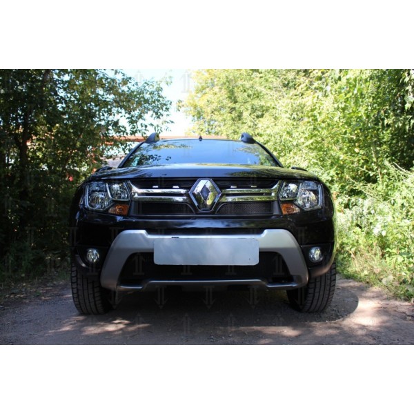 Защита радиатора Renault Duster 2015- black низ
