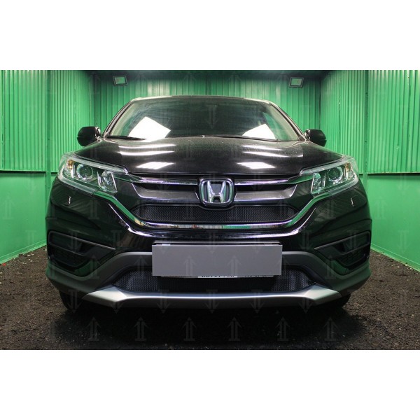Защита радиатора Honda CR-V IV 2015-2017 2.0 black верх