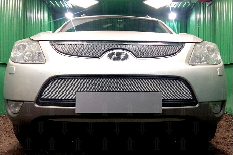 Защита радиатора Hyundai IX55 2009-2013 chrome низ
