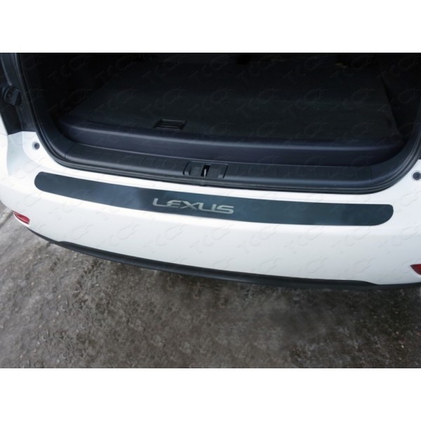 Накладка на задний бампер (лист шлифованный надпись Lexus)