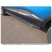 Пороги алюминиевые с пластиковой накладкой (карбон черные) 1720 мм